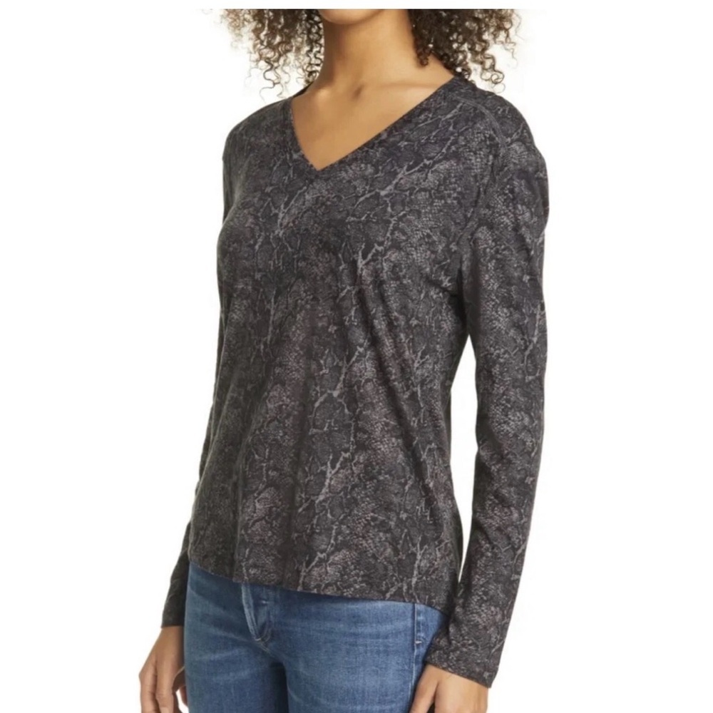 RAILS Snake Print Long Sleeve Shirt Size S (#1)